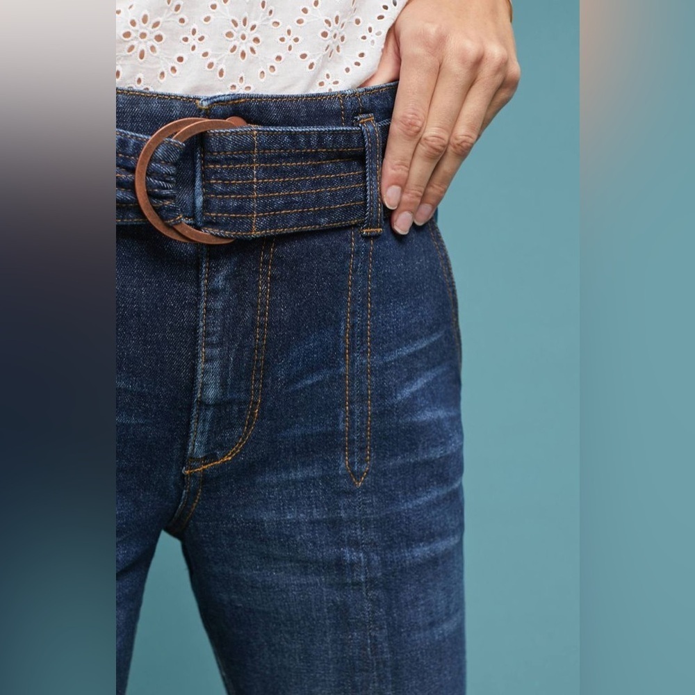 Pilcro Belted Ultra High-Rise Slim Straight Jeans 27 View 3